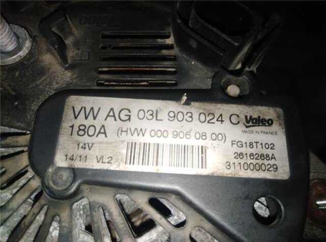 Alternador Volkswagen Crafter 2.0 FURGÓN 30 BC [2.0 LTR. - 100 KW TDI]