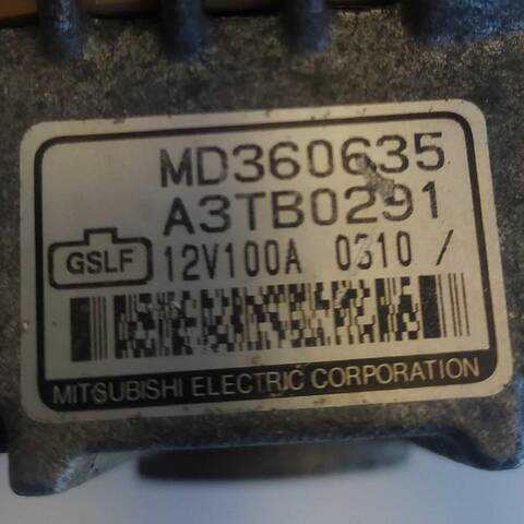 Foto 3ª: Alternador Mitsubishi Space Runner 2.0 N63W) (1997)