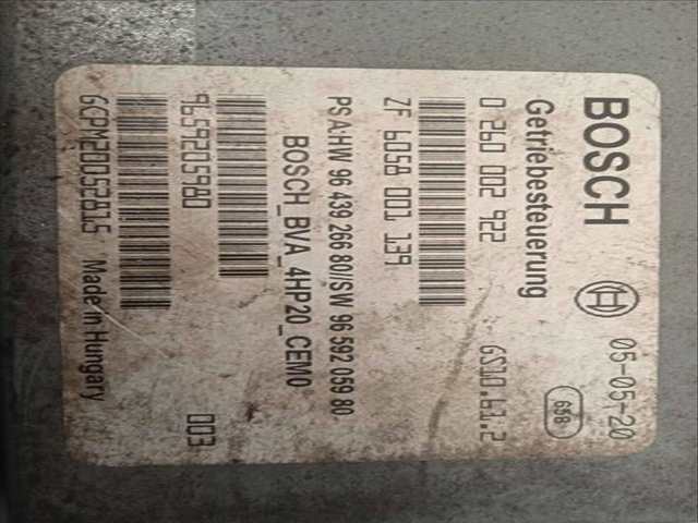 Foto 3ª: Centralita Cambio Automatico Peugeot 407 2.0 16V HDI CAT RHR - DW10BTED4) 136CV 100KW (2005)