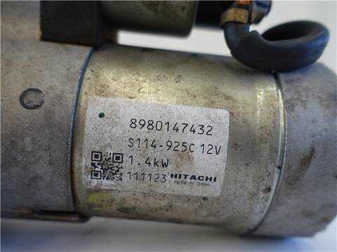 Foto 3ª: Motor de Arranque Opel Astra 1.7 CDTI BERLINA 110CV 81KW [A 17 DTR] (2012)