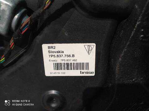 Foto 1ª: Elevalunas Eléctrico Delantero Derecho Porsche Cayenne VERSION INDEFINIDA