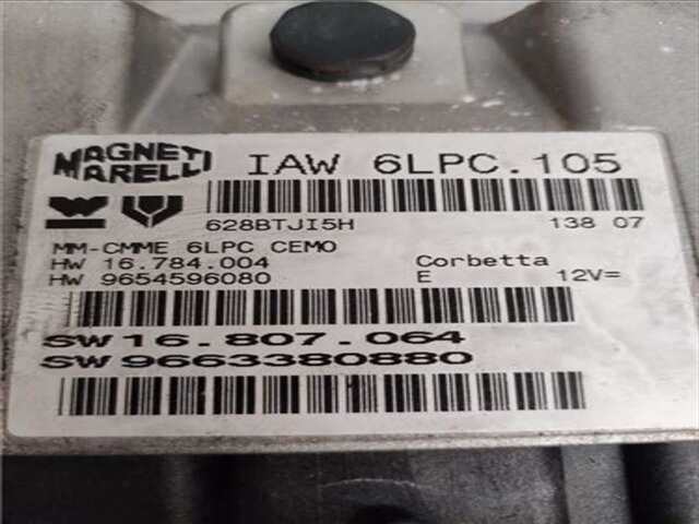 Foto 3ª: Centralita Motor ECU Peugeot 207 1.4 X-LINE [1.4 LTR. - 65 KW 16V CAT (KFU - ET3J4)] [KFU (ET3J4)]