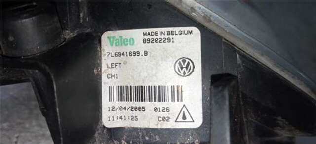 Faro Antiniebla Delantero Izquierdo Volkswagen Touareg 2.5 TDI R5 [2.5 LTR. - 128 KW TDI]