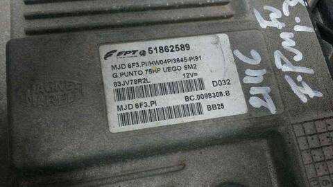 Foto 2ª: Centralita Motor ECU Fiat Grande Punto DYNAMIC 75CV 55KW [199A2000] (2011)