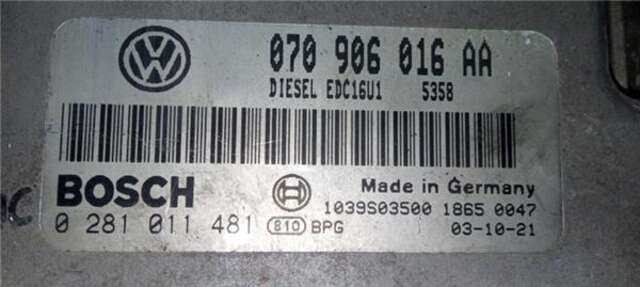 Centralita Motor ECU Volkswagen Touareg 5.0 TDI V10 [5.0 LTR. - 230 KW V10 TDI CAT (AYH)]