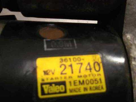 Foto 2ª: Motor de Arranque Hyundai Coupe 1.6 FX COUPE 107CV 79KW [4ED] (2001)