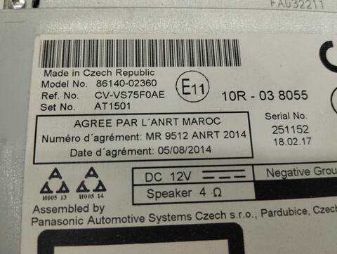Foto 4ª: Pantalla Multifuncion Toyota Auris HYBRID ACTIVE 99CV 73KW [2ZR] (2017)