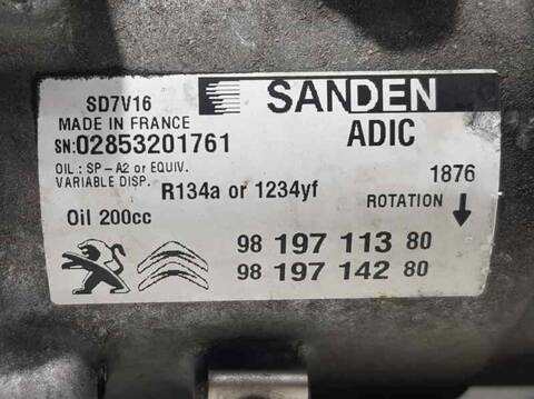 Foto 3ª: Compresor Aire Acondicionado Citroen Jumper 33 L2H2 BLUEHDI 130 130CV 96KW [AH03] (2017)