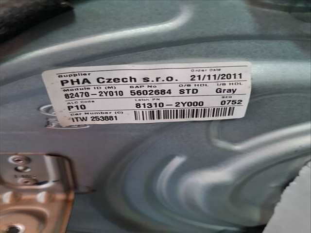 Foto 2ª: Elevalunas Eléctrico Delantero Izquierdo Hyundai ix35 1.7 CRDI 116CV 85KW (2012)