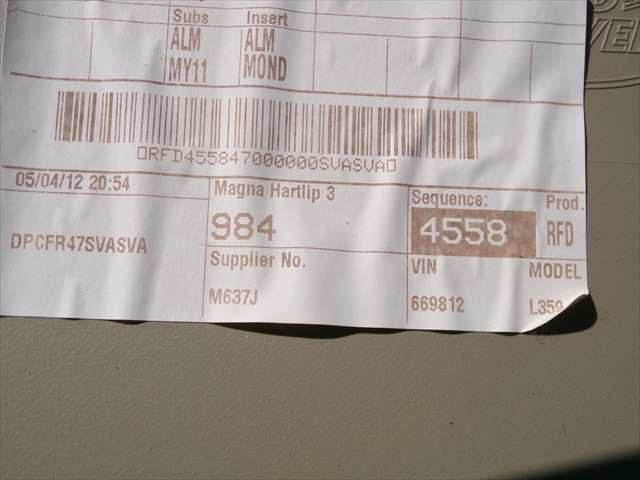 Foto 3ª: Tapizados Cartoneras Land Rover Freelander 2.2 D 2007-2014 [224DT] (2012)