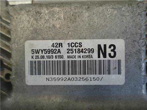 Foto 3ª: Centralita Motor ECU Chevrolet Aveo 1.2 BERLINA 75CV 55KW [B12D1] (2012)