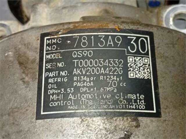 Foto 2ª: Compresor Aire Acondicionado Mitsubishi ASX 1.6 CHALLENGE 2WD [1.6 LTR. - 86 KW CAT]