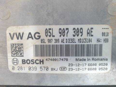 Foto 3ª: Centralita Motor ECU Volkswagen Crafter 35 FURGON BM TN FWD (2017)