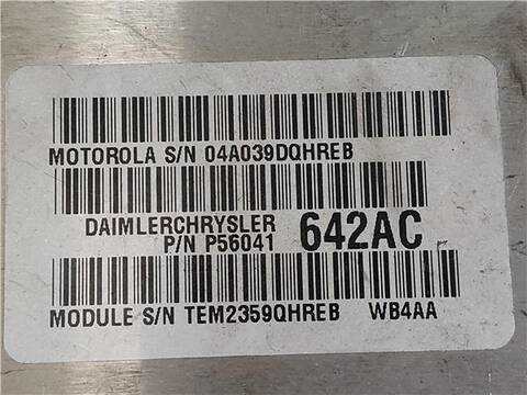 Foto 3ª: Centralita Check Control Jeep Grand Cherokee 3.1 TD LIMITED 140CV 103KW [D VM7 3B] (2001)