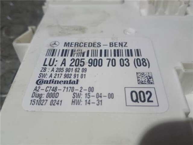 Foto 2ª: Centralita Motor ECU Mercedes Clase C 160 2.1 C 220 D (205.304) [2.1 LTR. - 125 KW CDI CAT] [651.921]