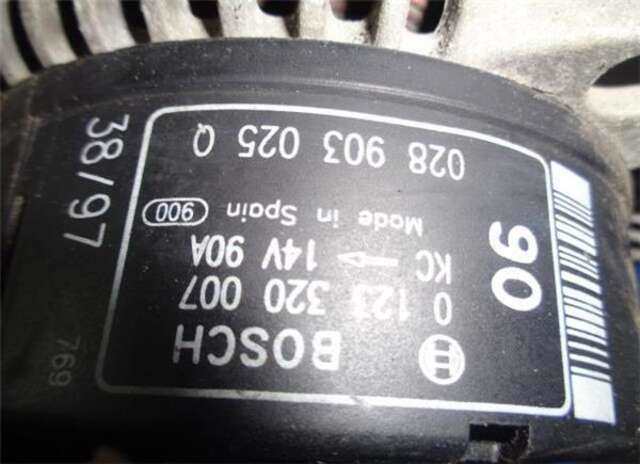 Foto 3ª: Alternador Volkswagen Polo 1.4 8V (60CV) [AUD]