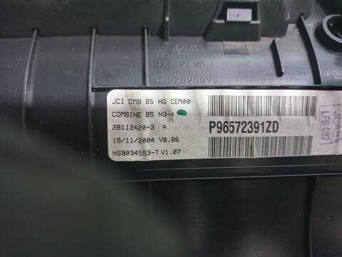 Foto 3ª: Pantalla Multifuncion Citroen C4 1.6 16V HDI BERLINA 90CV 66KW [9HXDV6ATED4] (2005)