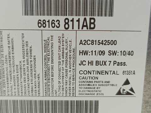 Foto 2ª: Centralita Airbag Fiat Freemont URBAN 170CV 125KW [939B5000] (2013)