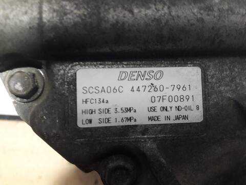 Foto 3ª: Compresor Aire Acondicionado Toyota Corolla 1.4 TD CAT 90CV [1NDTV] (2001)