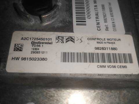 Foto 2ª: Centralita Motor ECU Citroen C3 HN05 AIRCROSS (2019)