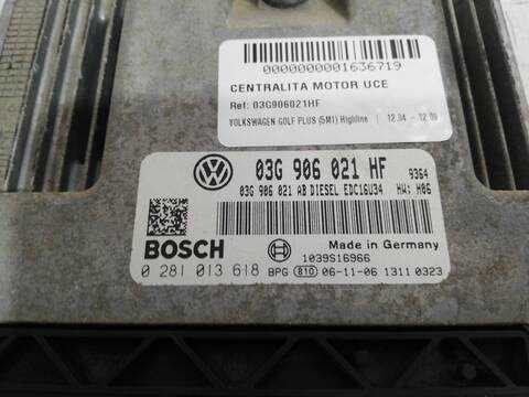 Foto 2ª: Centralita Motor ECU Volkswagen Golf BMM (2006)