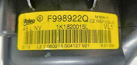 Foto 3ª: Calefacción Volkswagen Touran ADVANCE 1 TDI DPF 105CV (2010)
