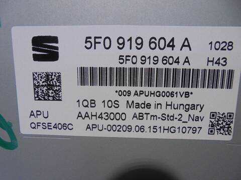 Foto 4ª: Pantalla Multifuncion Seat Leon 1.2 TSI 110CV 81KW [CYV] (2015)