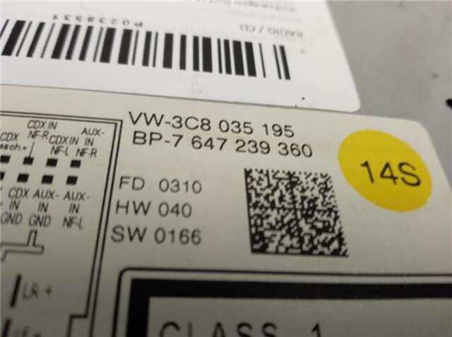 Foto 3ª: Sistema Audio Radio CD Volkswagen Golf 2.0 ADVANCE [2.0 LTR. - 103 KW TDI] [CFFB]