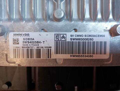 Foto 3ª: Centralita Motor ECU Citroen C5 AUDACE 2 HDI FAP CAT RHR - DW10BTED4) 136CV (2004)