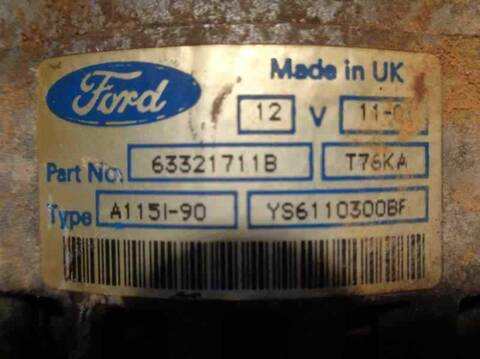 Foto 2ª: Alternador Ford Fiesta BERLINA 120CV 88KW (2001)
