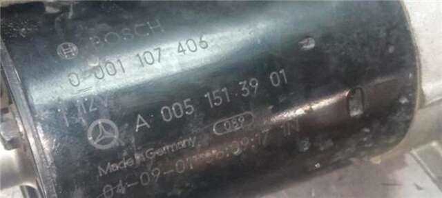Foto 2ª: Motor de Arranque Mercedes Clase C 160 1.8 C 180 COMPRESSOR (203.746) [1.8 LTR. - 105 KW CAT] [M 271.946]