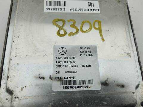 Foto 4ª: Centralita Motor ECU Mercedes Sprinter 310/311/313/314/316 CDI 906.631/633/635/637) 114CV 84KW CAJA CERRADA [651955] (2016)