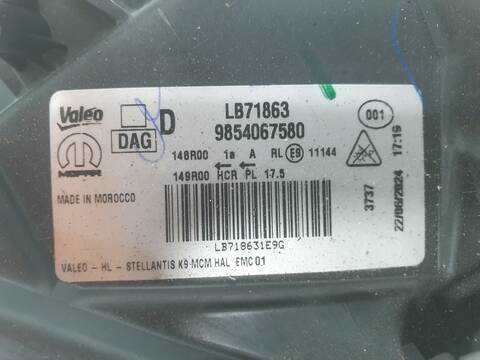 Foto 2ª: Faro Derecho Citroen Berlingo WORKER M (2018)