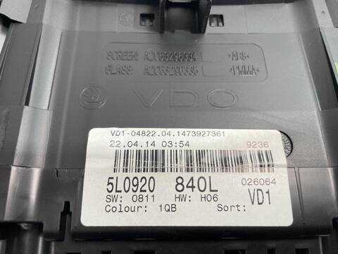 Foto 2ª: Cuadro de Instrumentos Skoda Yeti ACTIVE 105CV [CBZB] (2009)