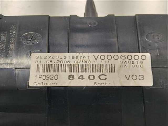 Foto 2ª: Cuadro de Instrumentos Seat Leon ERENCE 1.9 TDI 105CV (2005)