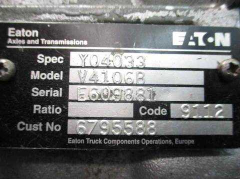 Foto 3ª: Caja Cambios Volvo FL VERSION INDEFINIDA (1993)