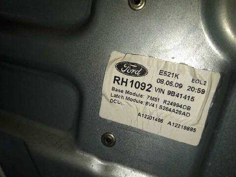 Foto 2ª: Elevalunas Manual Trasero Derecho Ford Kuga TITANIUM 136CV 100KW [G6DG] (2009)
