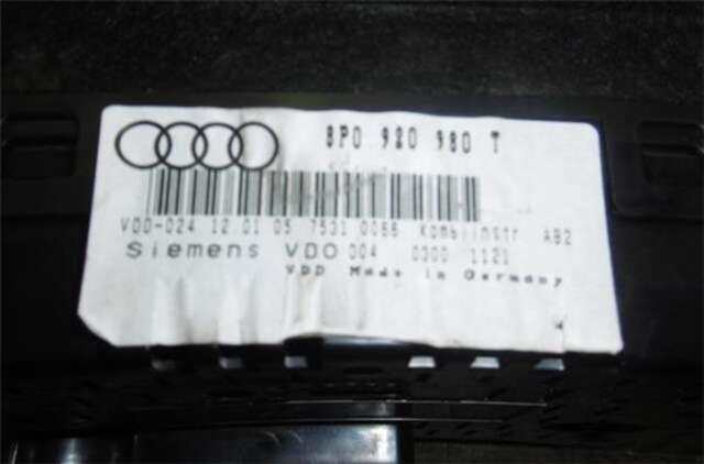 Cuadro de Instrumentos Audi A3 2.0 16V TFSI (200CV)