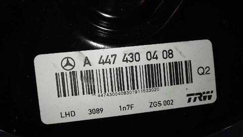 Foto 3ª: Servofreno Mercedes Clase V 200 V 250 CDI/BT EDITION 4MATIC 447.813) 190CV 140KW (2014)