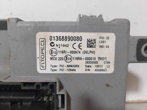 Foto 3ª: Caja Reles Fusibles Citroen Nemo NIVEL B 75CV 55KW [199A9000] (2012)