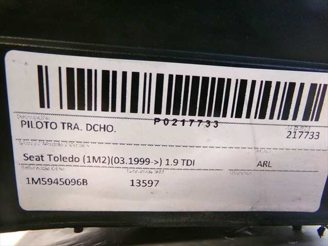 Foto 4ª: Piloto Trasero Derecho Seat Toledo 1.9 TDI 1999-2004 [ASV] (2003)