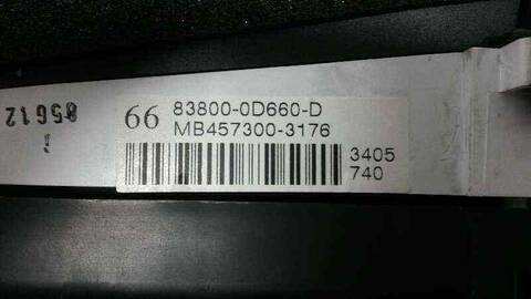 Foto 3ª: Cuadro de Instrumentos Toyota Yaris 100CV 74KW (2005)