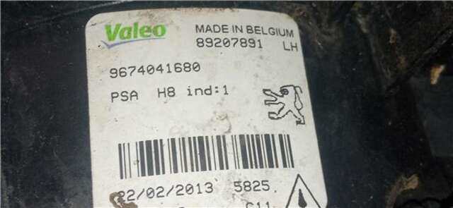 Foto 2ª: Faro Antiniebla Delantero Izquierdo Peugeot 308 1.6 BASIS [1.6 LTR. - 88 KW 16V] [5FS]