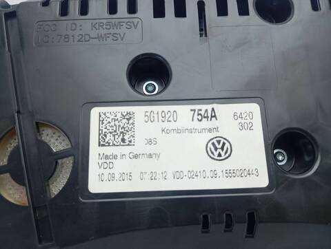 Foto 3ª: Cuadro de Instrumentos Volkswagen Golf GTE 150CV [CUK] (2015)