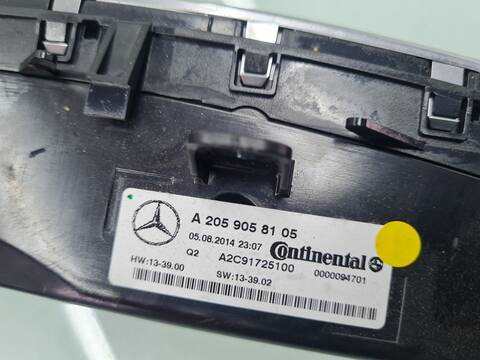 Foto 4ª: Mando Climatizador Mercedes Clase C 160 C 250 T CDI 4MATIC BLUETEC 205.209) 204CV 150KW FAMILIAR [651921] (2014)
