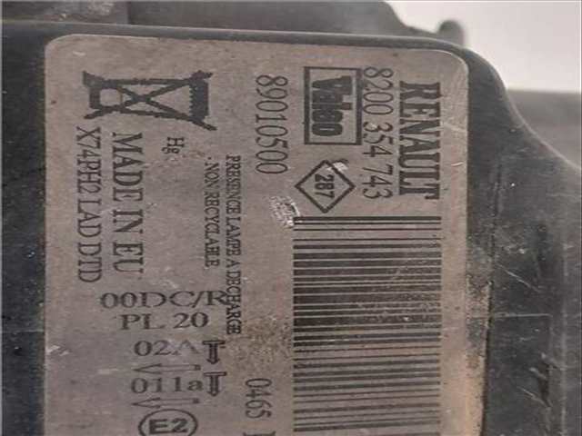 Foto 3ª: Faro Derecho Renault Laguna 3.0 V6 24V BG0D) 207CV 152KW [G/ L7X E 7] (2005)