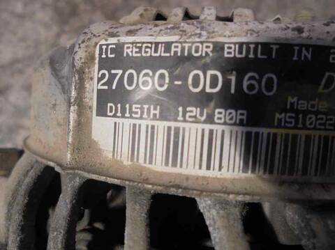 Foto 4ª: Alternador Toyota Corolla 1.8 16V CAT 129CV 95KW [1ZZFE] (2005)
