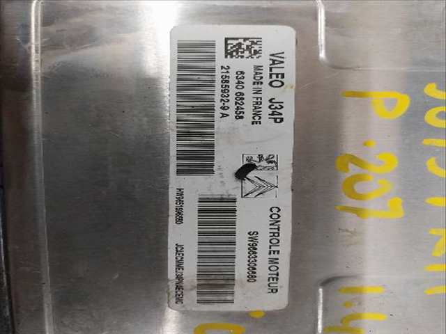 Foto 2ª: Centralita Motor ECU Peugeot 207 1.4 G [G-KFV] (2007)