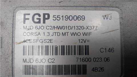 Foto 2ª: Centralita Motor ECU Opel Corsa 1.3 COSMO [1 3 LTR. - 51 KW 16V CDTI CAT Z 13 DT - LN9)] 69CV