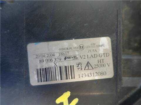 Foto 3ª: Faro Izquierdo Peugeot 807 2.2 SV 128CV 94KW [4HW (DW12C)] (2004)